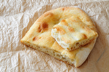 Typical Italian bread, white pizza or schiacciata