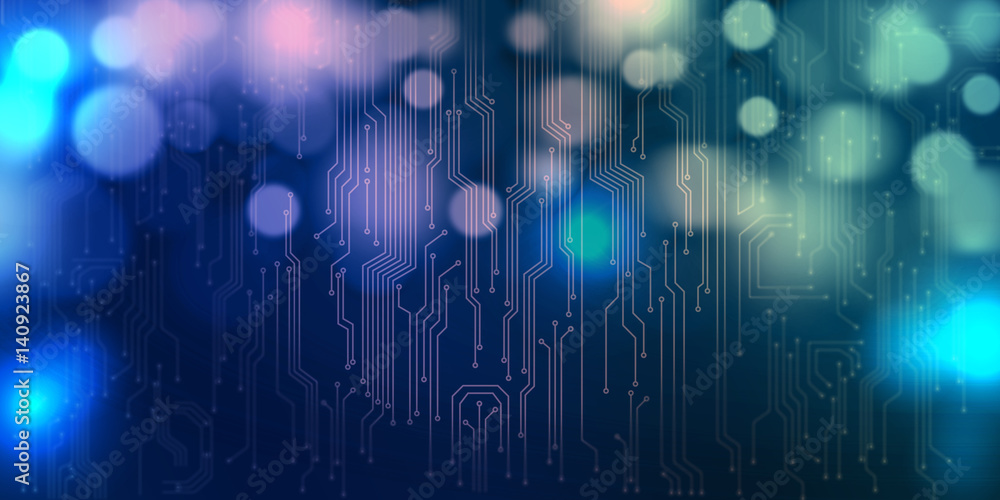 Fototapete Digial Background wallpaper with binary lines