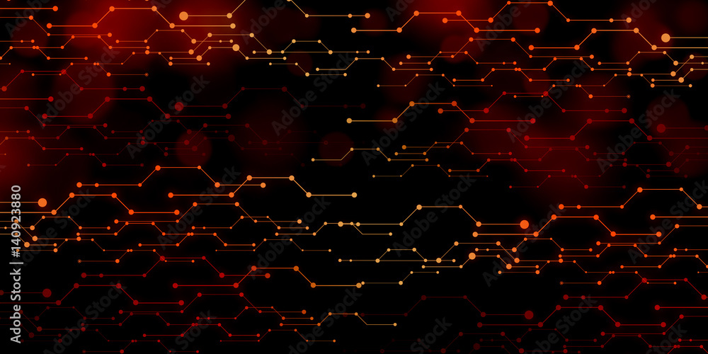 Poster digital modern background with binary lines