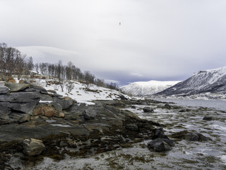 Fototapeta na wymiar Beach in Tromso