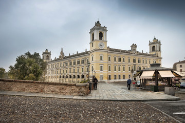 Fototapeta na wymiar COLORNO, ITALY - NOVEMBER 06, 2016 - The Royal Palace of Colorno, Parma, Emilia Romagna, Italy
