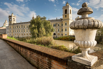 COLORNO, ITALY - NOVEMBER 06, 2016 - The Royal Palace of Colorno, Parma, Emilia Romagna, Italy