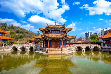Abwaschbare Fototapete China Yuantong Kunming-Tempel von Yunnan, China.