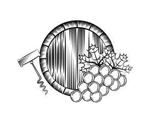 wine house related icons over white background. vector illustration