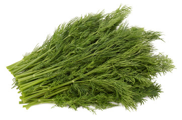 Parsley on a white background