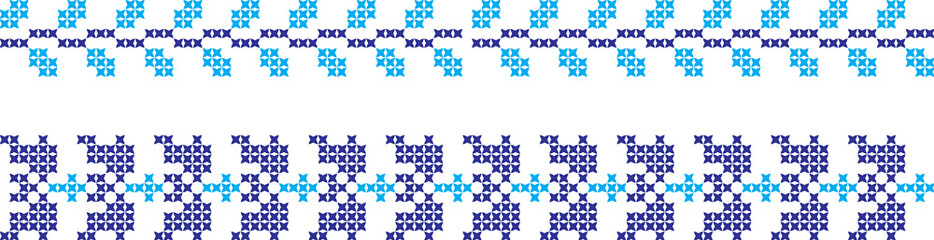 Вышитый узор вышивки крестом украинский национальный