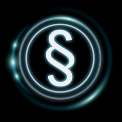 Law protection right icons 3D rendering