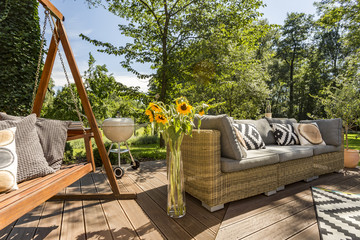 New villa patio