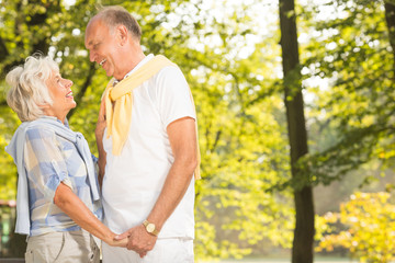 Obraz premium Mature marriage in the park