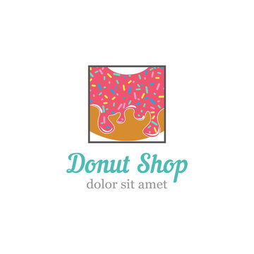 Template logo for donut shop