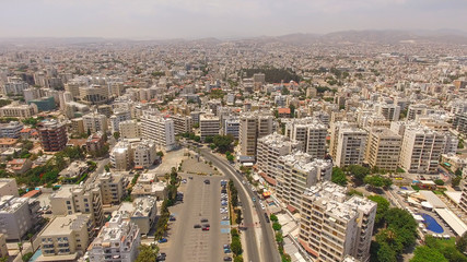 Obraz premium Aerial view of Limassol city in Cyprus