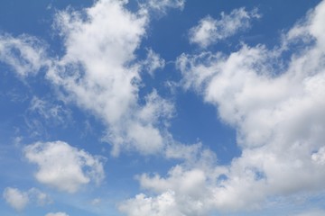 Fototapeta premium blue sky with cloud bright beautiful art of nature and copy space for add text