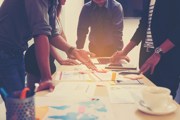 Business People Meeting Corporate Teamwork Collaboration Concept