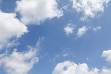 blue sky with cloud bright beautiful art of nature and copy space for add text