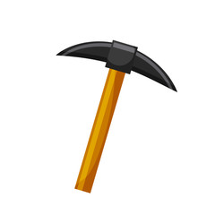 pick tool icon over white background. colorful design. vector illustration