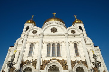 Fototapeta premium The Cathedral of Christ the Savior in Moscow, Russia