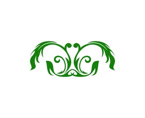 Leaf flower logo