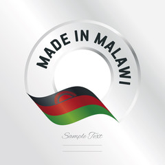 Made in Malawi transparent logo icon silver background