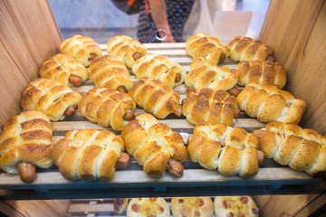 Fresh bakery products, closeup
