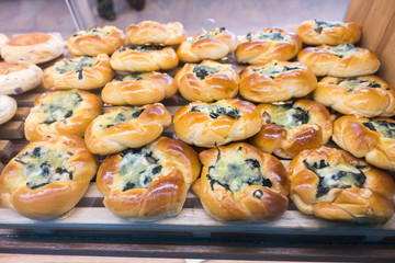 Fresh bakery products, closeup