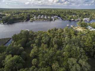 Vacation condominiums on Steinhatchee river, Gulf of Mexico
