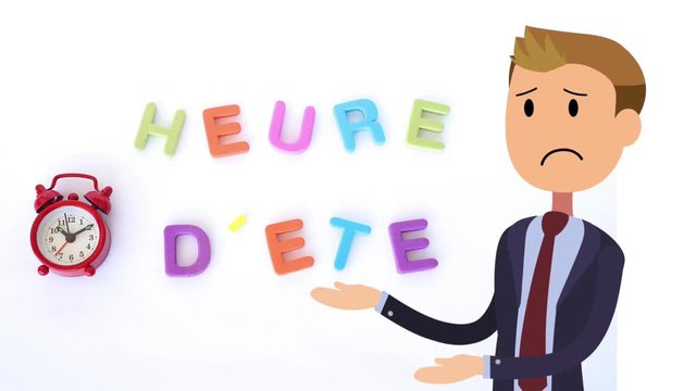 heure d'&eacute;t&eacute; homme pas content