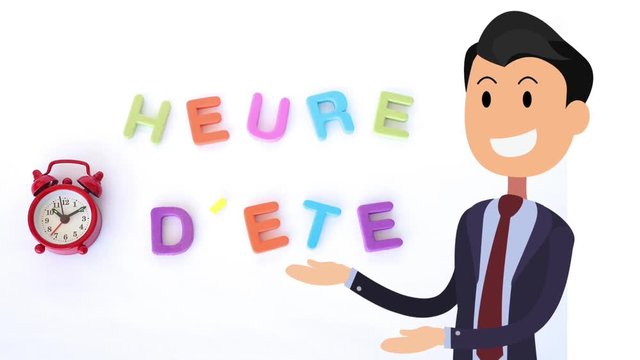 heure d&eacute;t&eacute; homme content