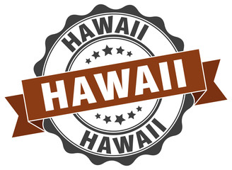 Hawaii round ribbon seal