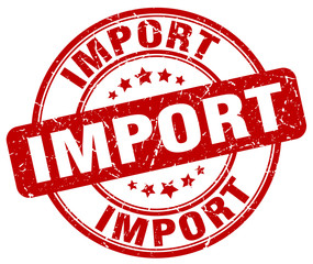 import red grunge round vintage rubber stamp