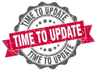 Fototapeta premium time to update stamp. sign. seal