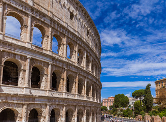 Fototapeta na wymiar Coliseum in Rome Italy