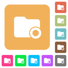 Certified directory rounded square flat icons