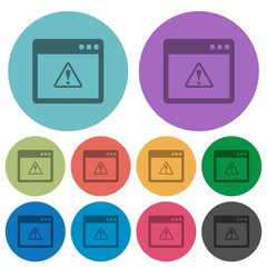 Application warning color darker flat icons