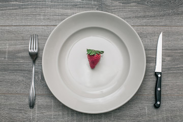 Strawberry on a Plate