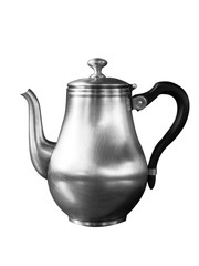 Stainless Steel Kettle isolate on white background.