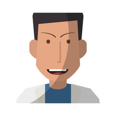 medical doctor icon over white background. colorful design. vector illustration