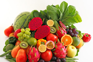 新鮮な野菜と果物　
