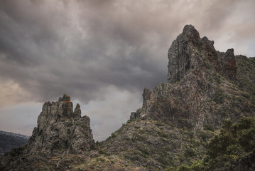 Anaga mountain in Tenerife, Spain, Europe