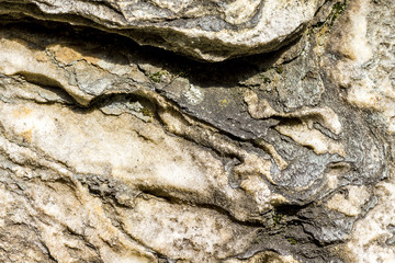 Marmorschichten in einem Steinbruch