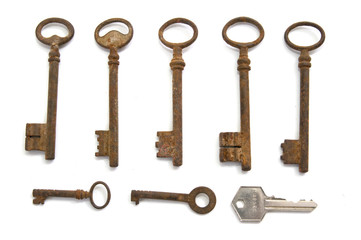 Set of old keys