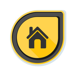 Home button icon illustration