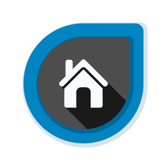 Home button icon illustration