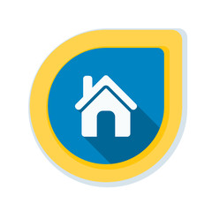 Home button icon illustration