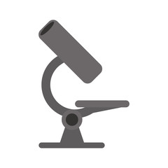 microscope tool icon over white background. vector illustration