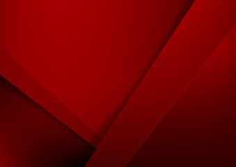 Abstract background basic geometry red layered and overlap and shadow element  vector illustration eps10 007