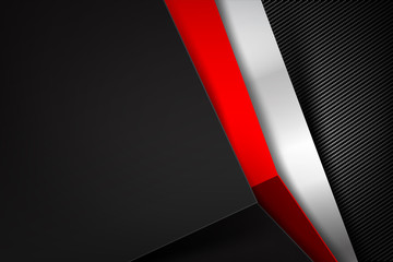 Abstract background dark with carbon fiber texture vector illustration eps10 016