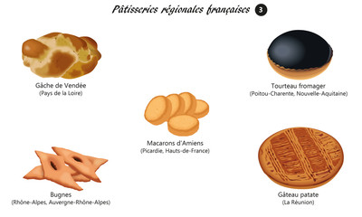 Pâtisseries régionales françaises