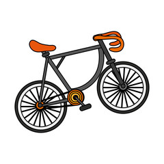 bike or bicycle icon image vector illustration design 