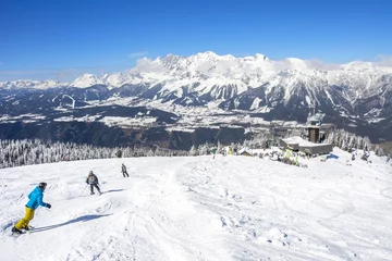 Fototapete Skifahren in Schladming © barabasone