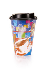 Colorful To Go Coffee Cup